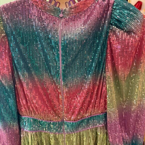 Celia b Rainbow sequin dress size small new with tags - Picture 7 of 7